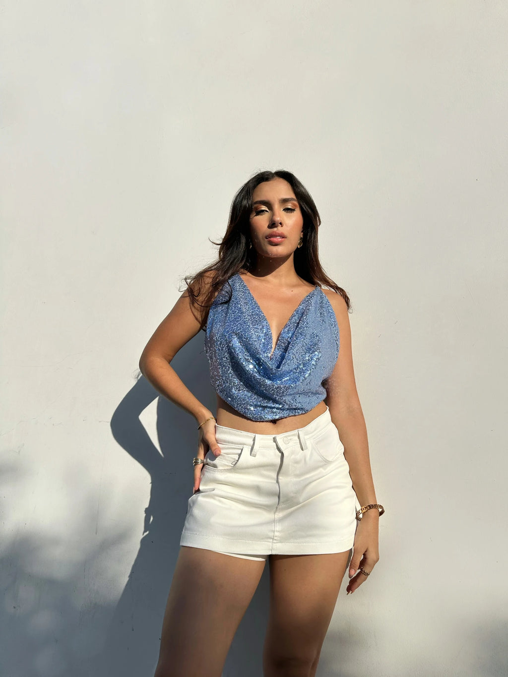 Top Shine Bib Baby Blue