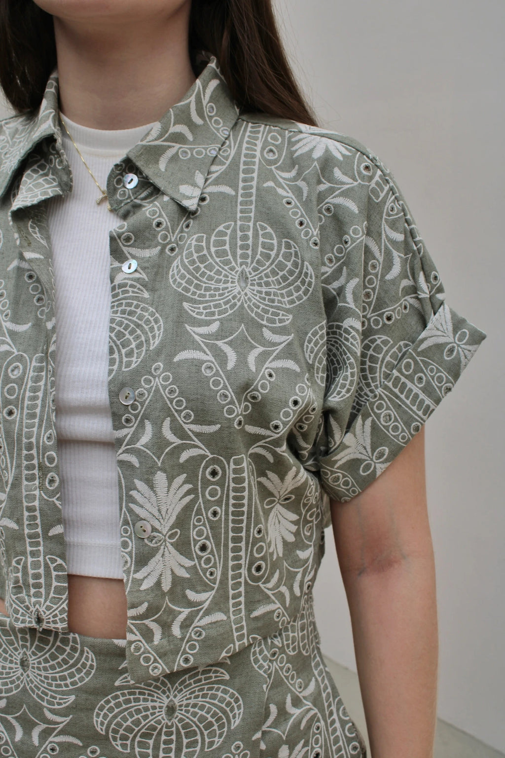 Camisa Ojalillo Verde