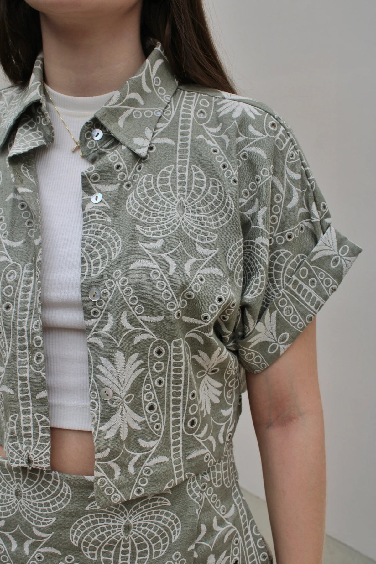 Camisa Ojalillo Verde