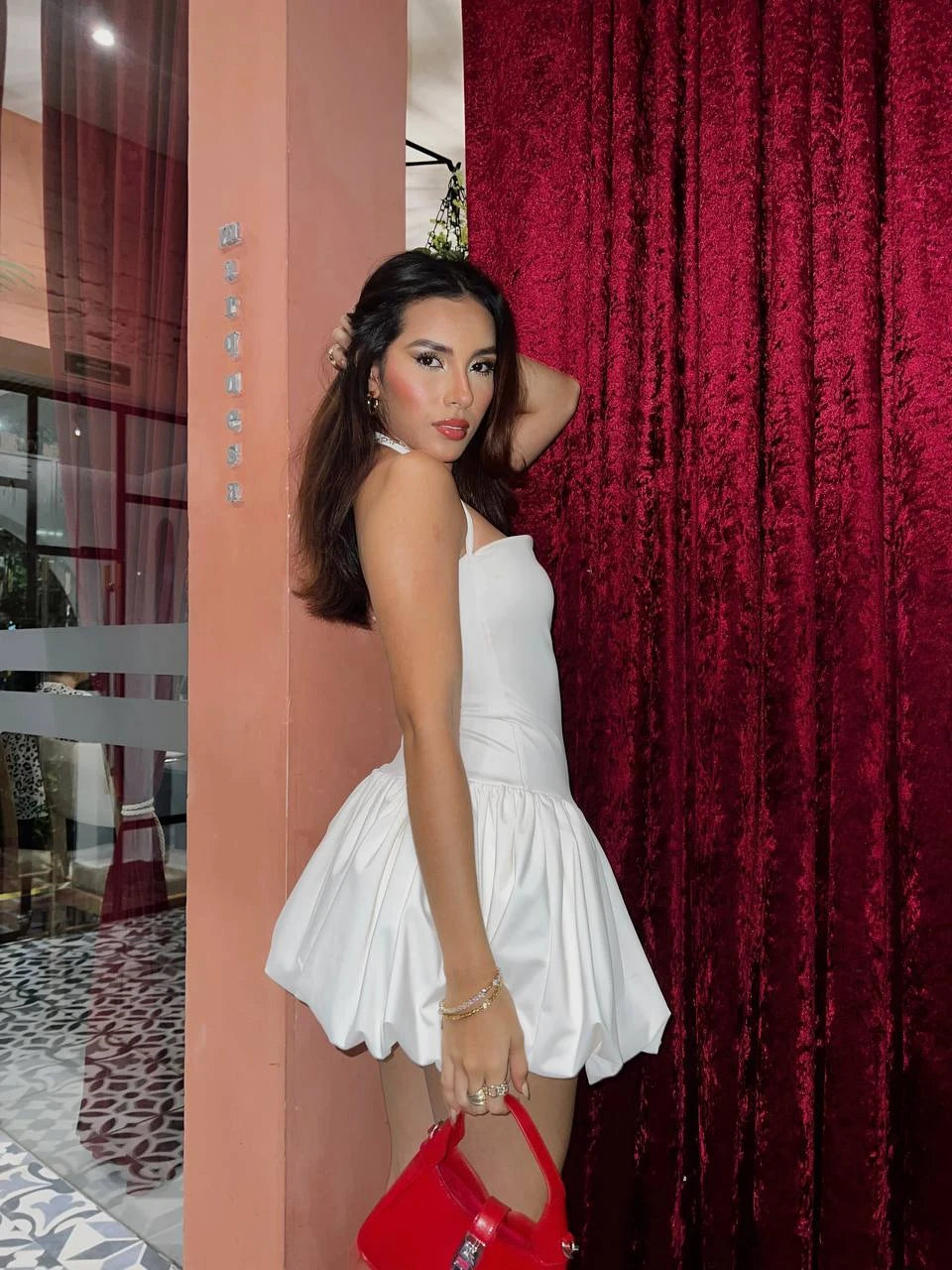 Vestido Globo Blanco