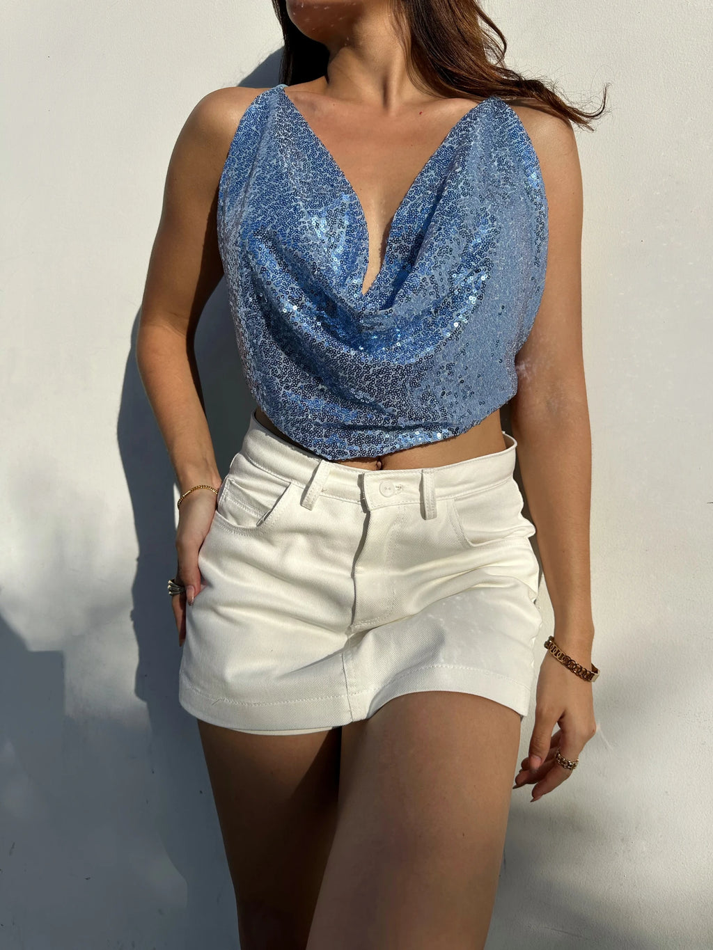 Top Shine Bib Baby Blue