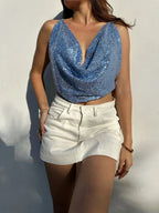 Top Shine Bib Baby Blue