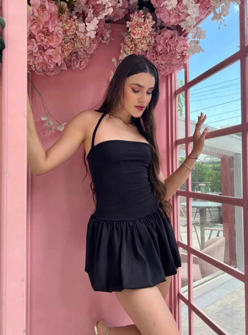 Vestido Globo Negro