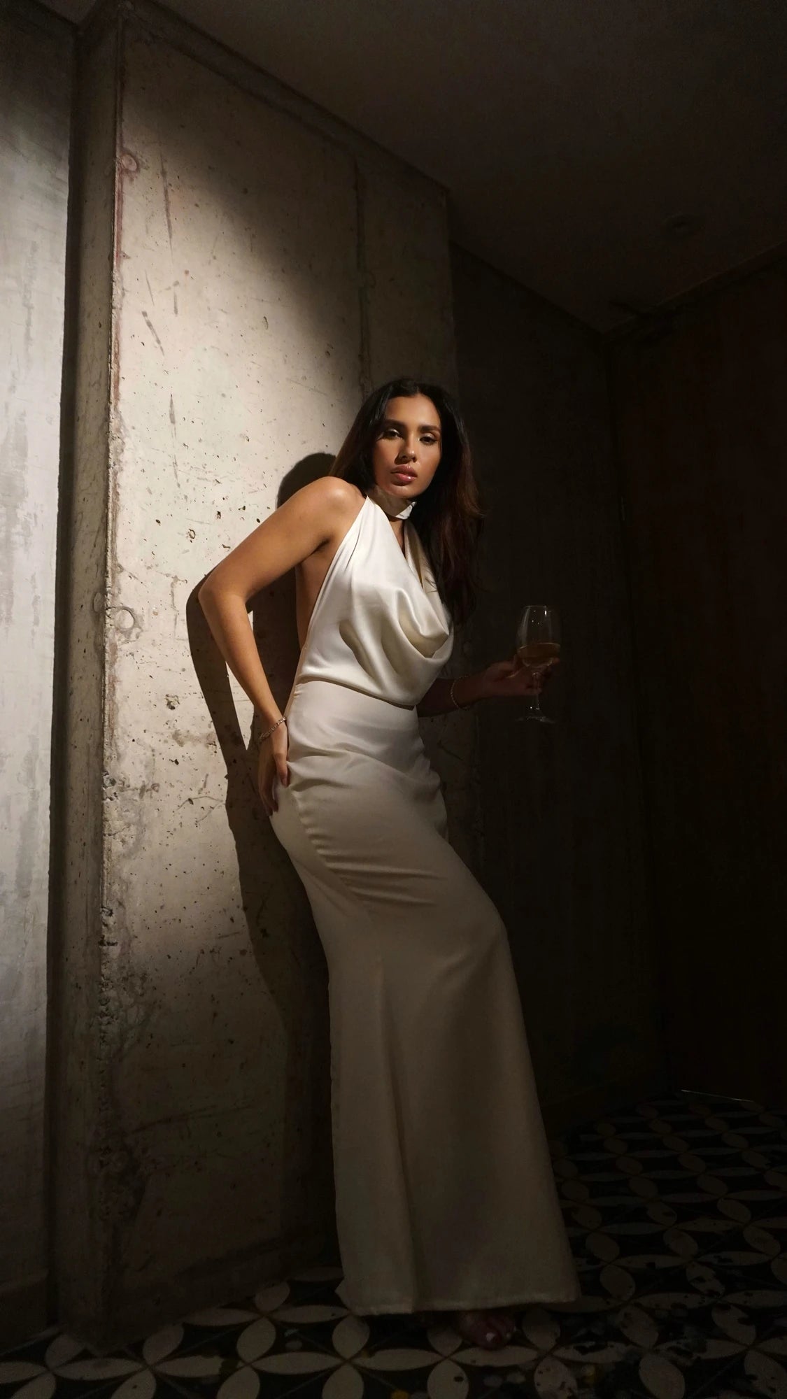 Vestido Seda Blanco