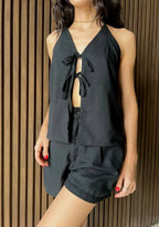 Short Lino Negro