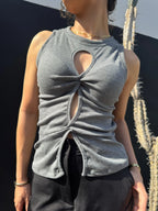 Tank Top Nudo Gris