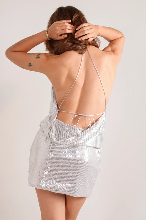 Blusa Bib Shine Backout Plateada