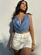 Top Shine Bib Baby Blue