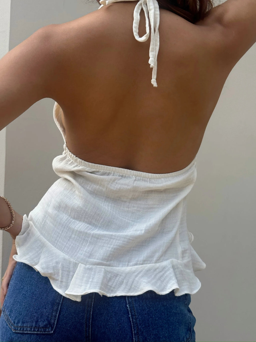 Blusa Lino Sirena Blanca