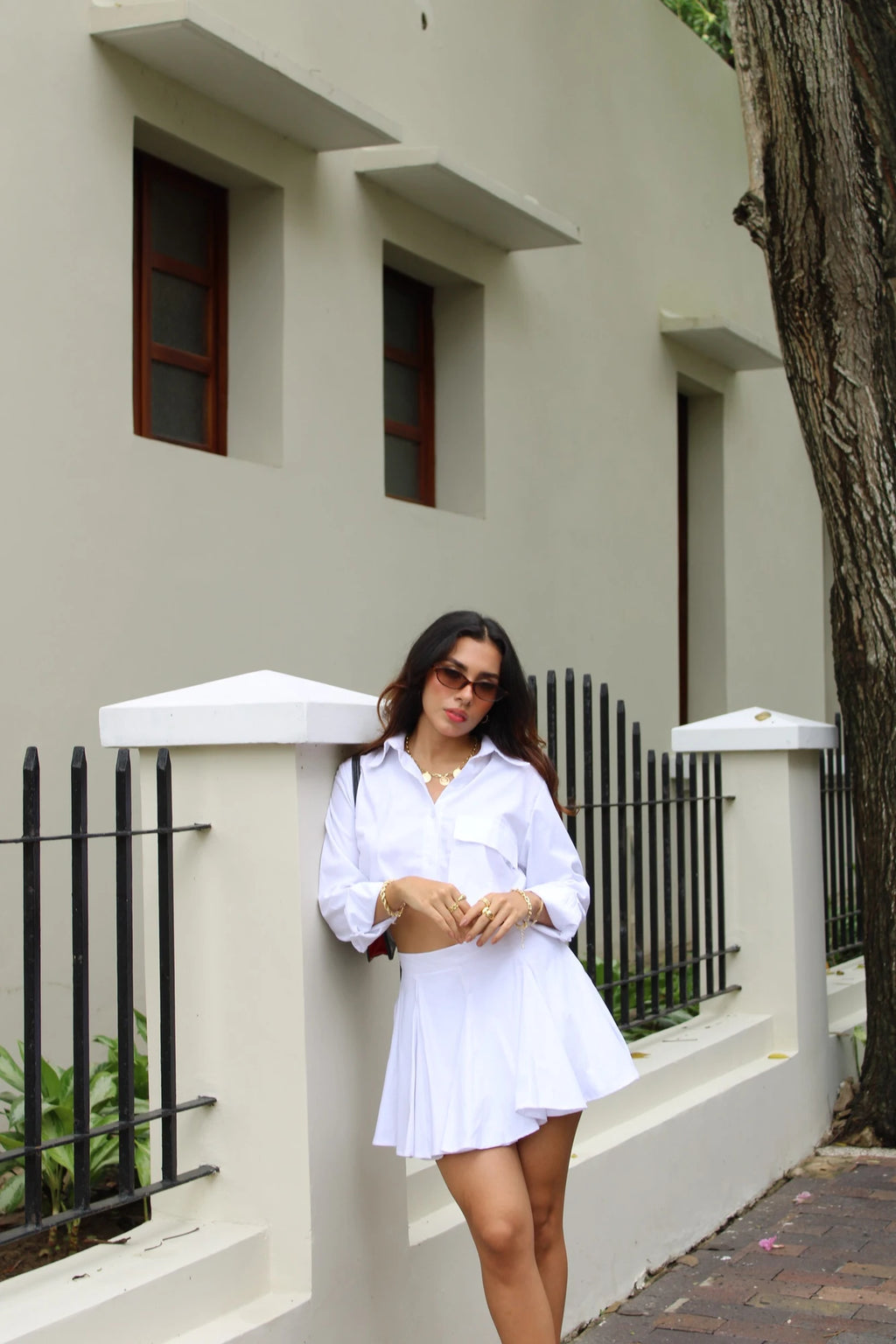 Camisa Crop Blanca