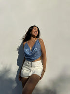 Top Shine Bib Baby Blue