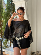 Blusa 7 Ways Shine Negra