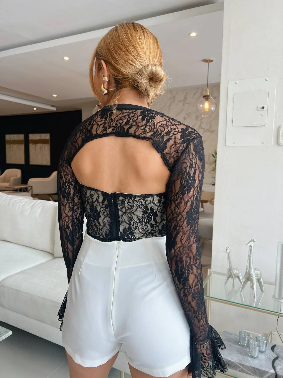Corset Encaje Negro