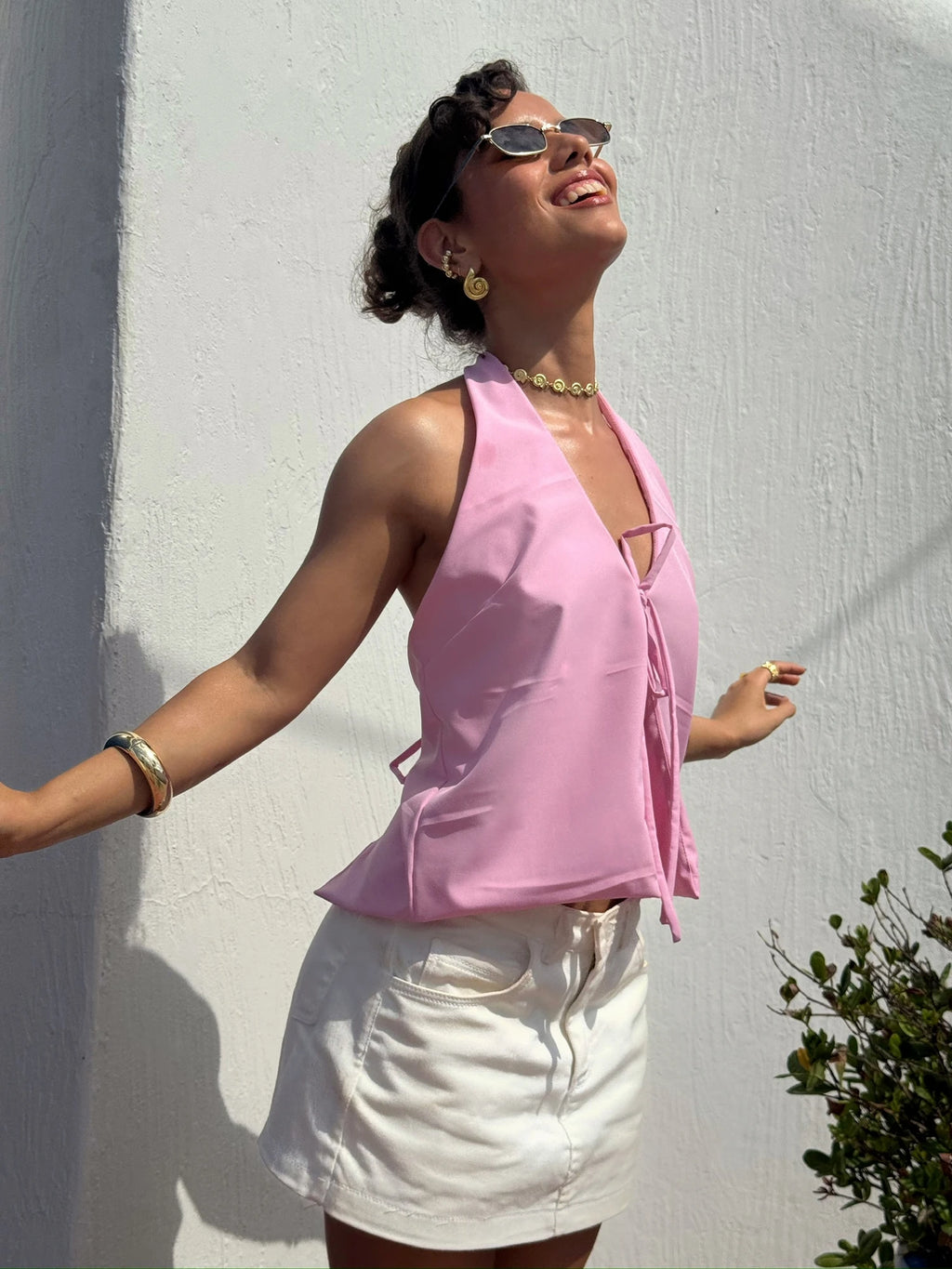 Blusa Lazos Rosa