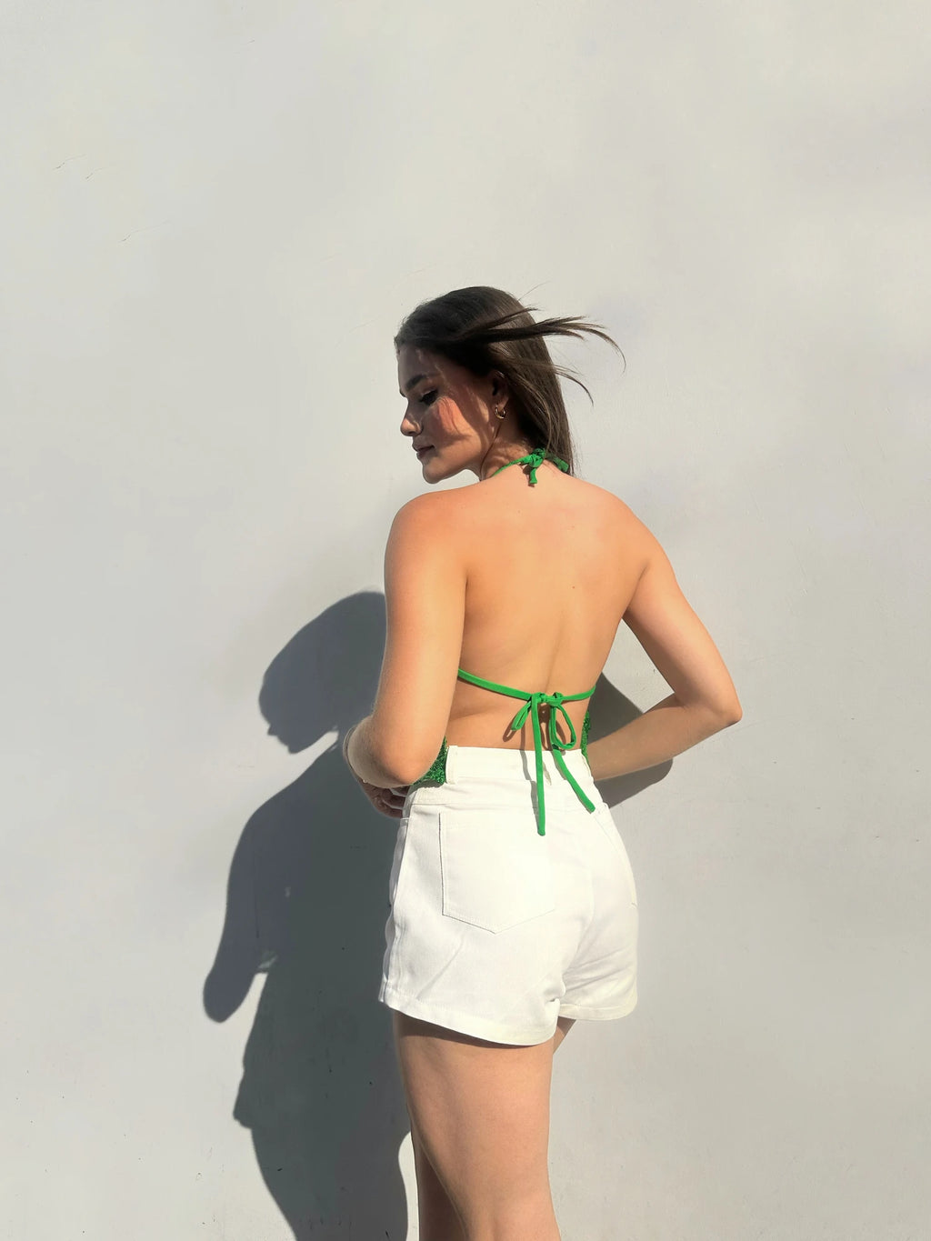 Top Shine Scarf Verde