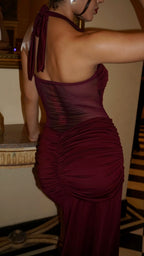 Body Mesh Nudo Vinotinto