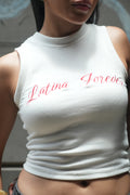 Tank Top Latina Forever Blanco