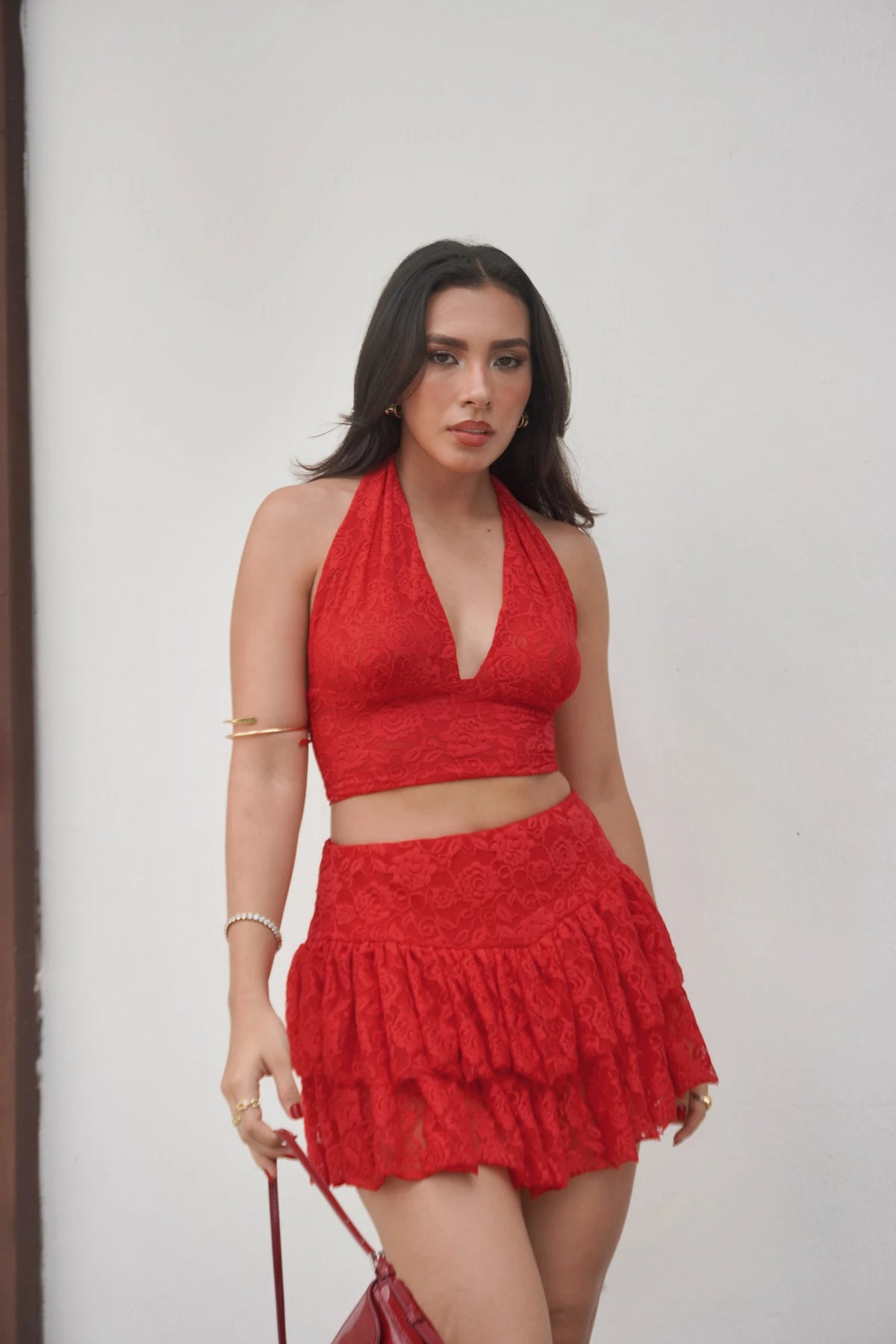 Top Encaje Rojo