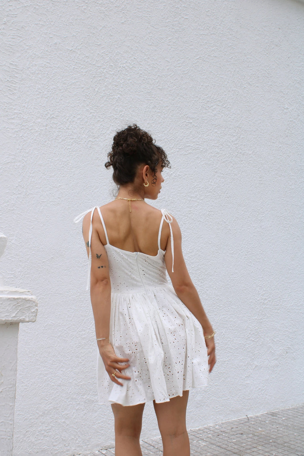 Vestido Ojalillo Romantico