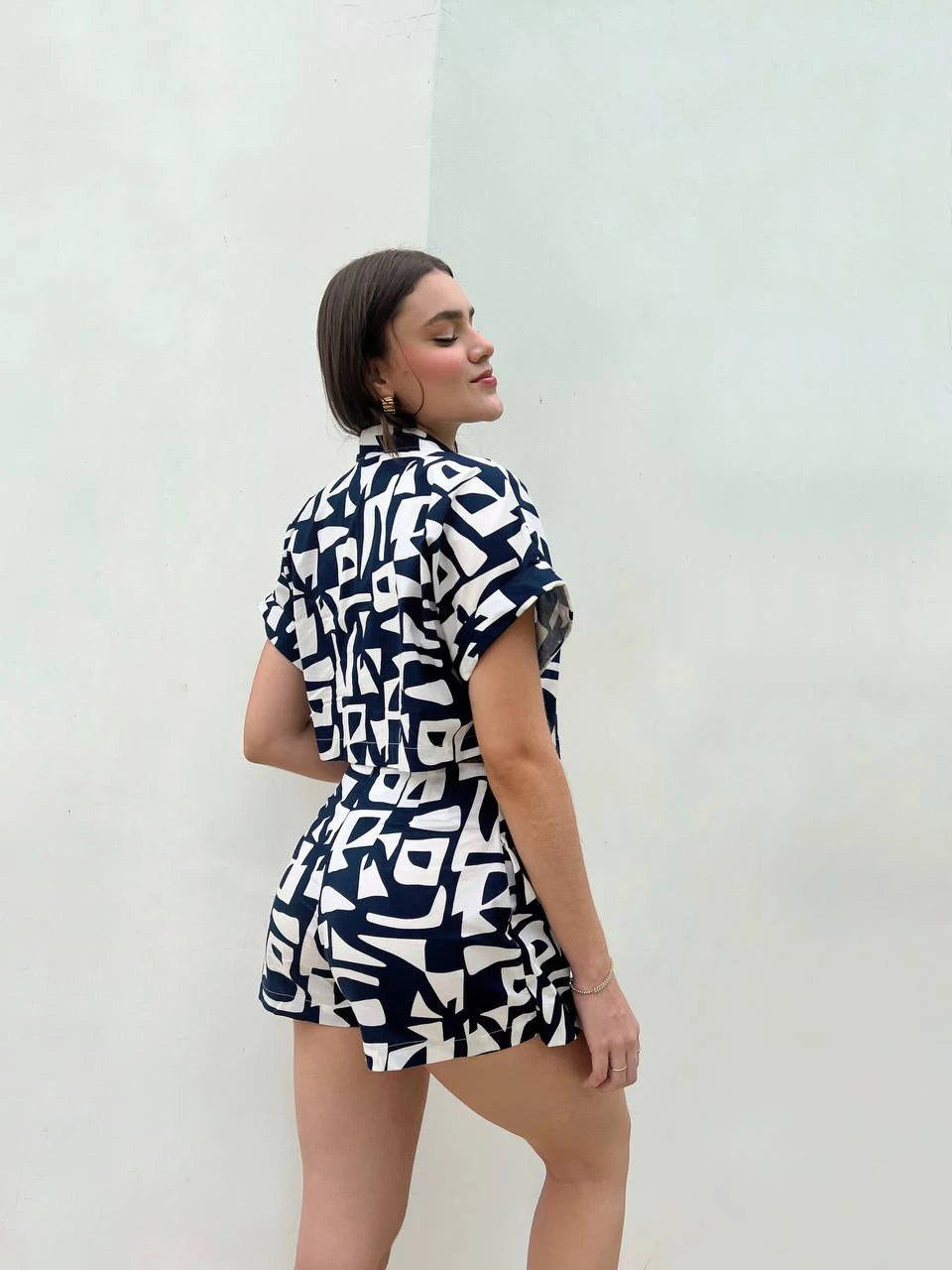 Camisa Print Blue Fresh