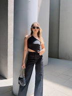 Irregular Top Backout Negro
