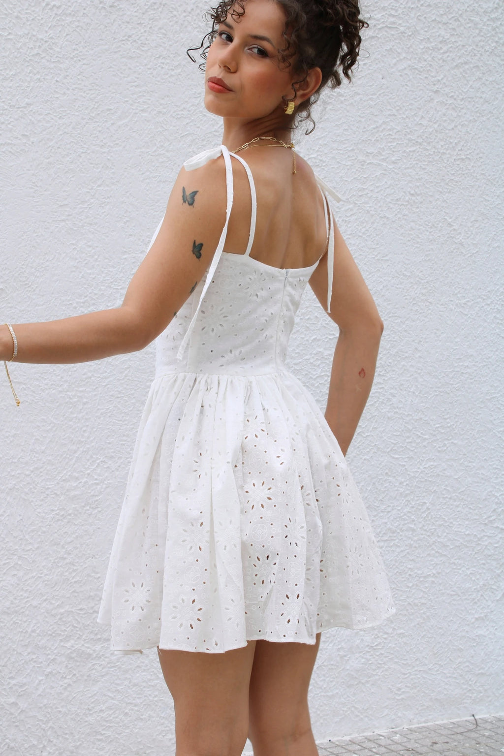 Vestido Ojalillo Romantico