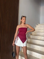 Irregular Top Largo Red