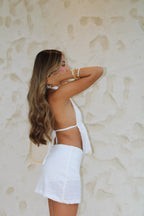 Top Shine Scarf Blanco