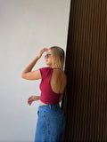 Blusa Basic Backout Red Wine