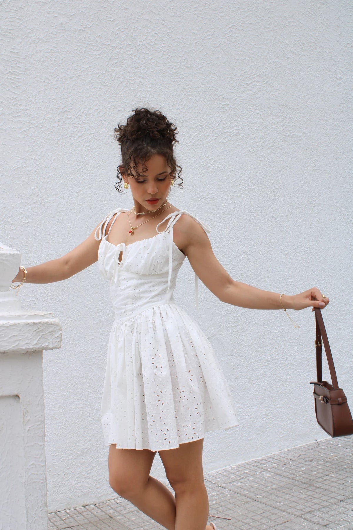 Vestido Ojalillo Romantico
