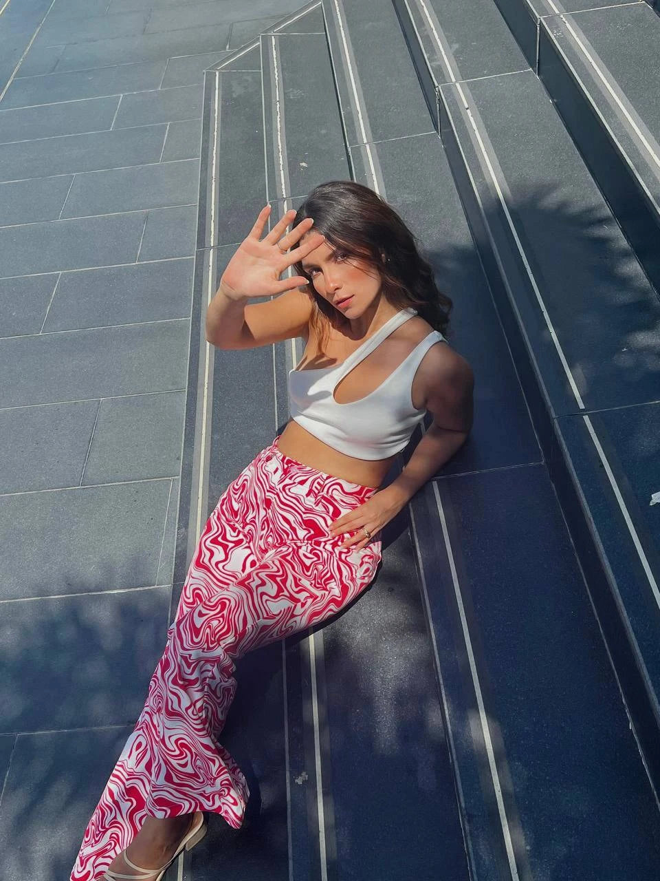 Pantalon Ondas Fucsia