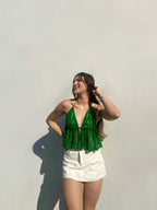 Top Shine Scarf Verde