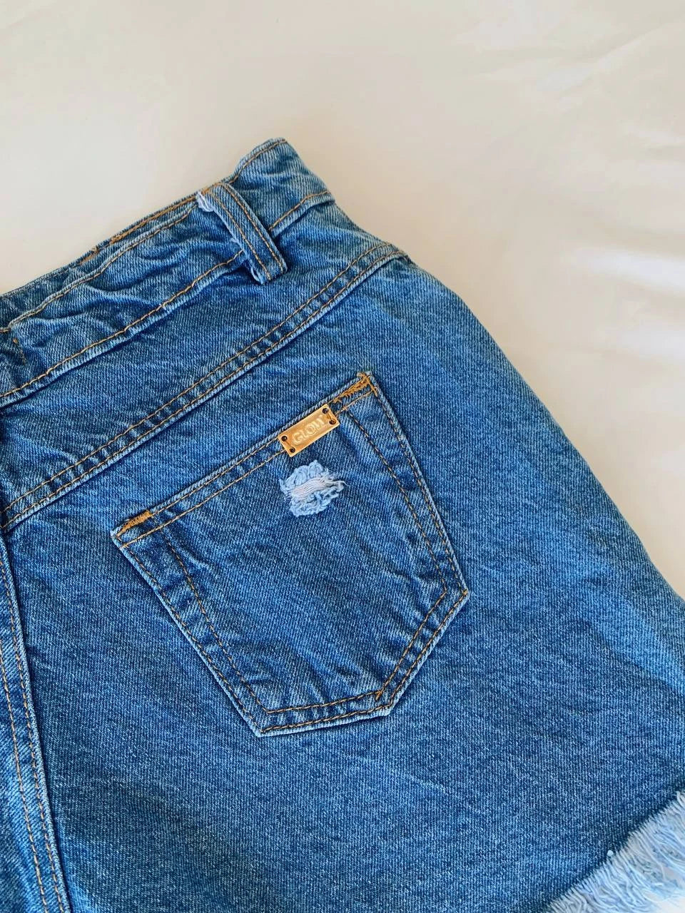 Short Denim Rotos Roca