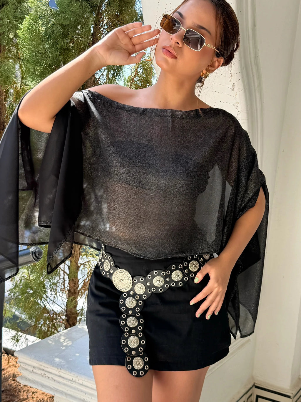 Blusa 7 Ways Shine Negra