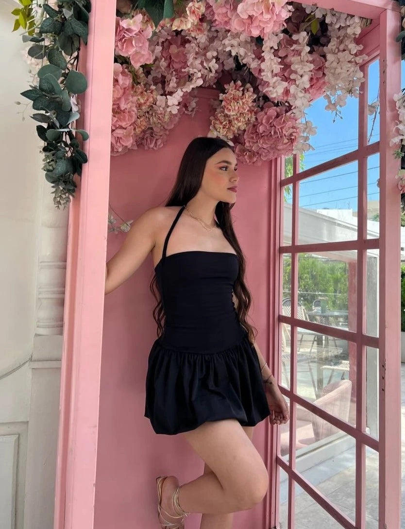 Vestido Globo Negro