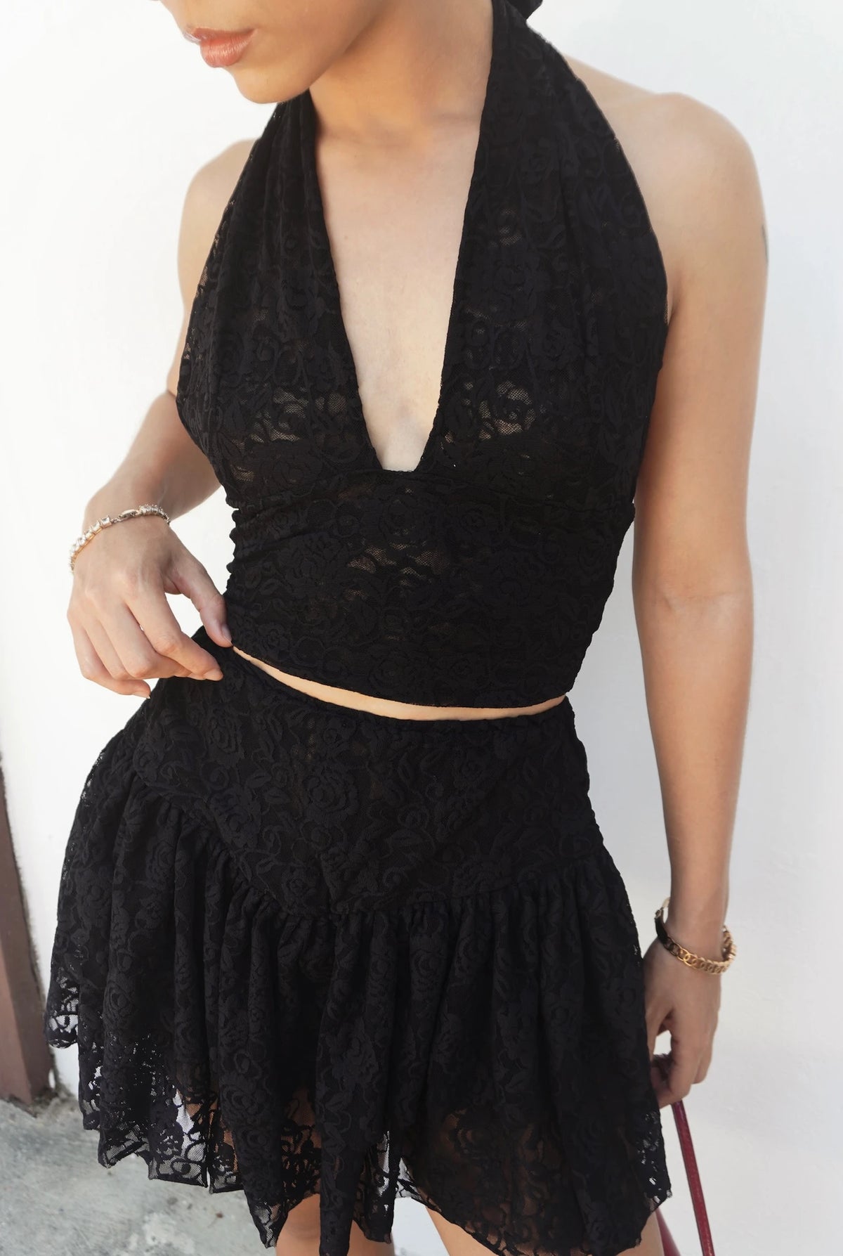 Top Encaje Negro