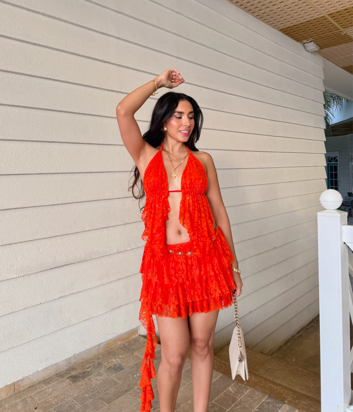 Falda Short Tropicoqueta