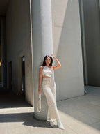 Irregular Top Backout Beige