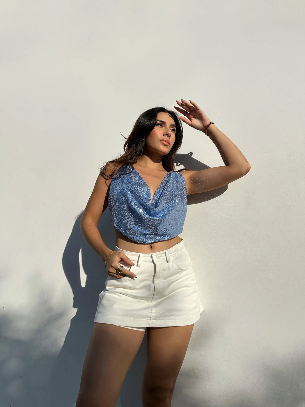 Top Shine Bib Baby Blue