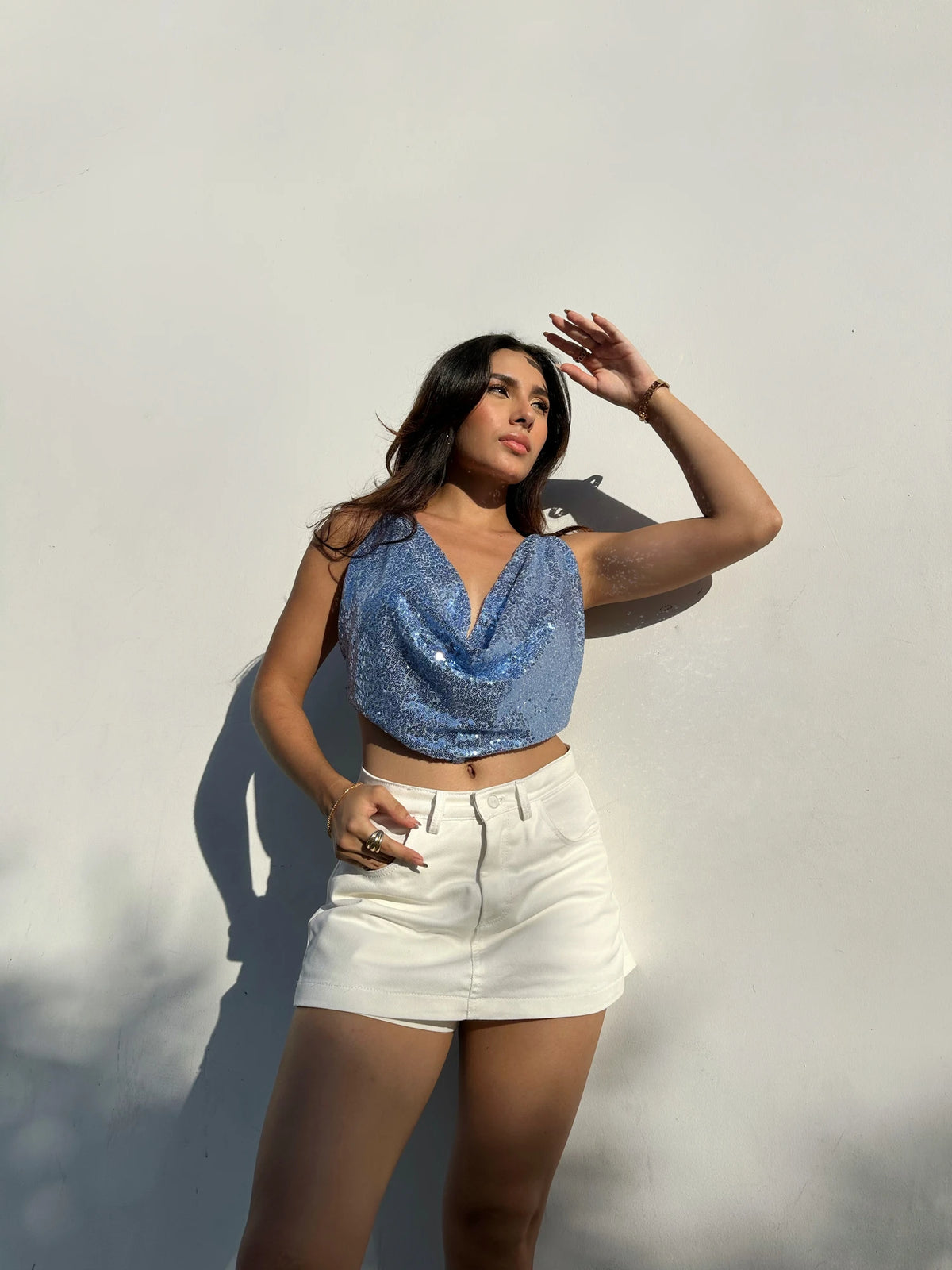 Top Shine Bib Baby Blue