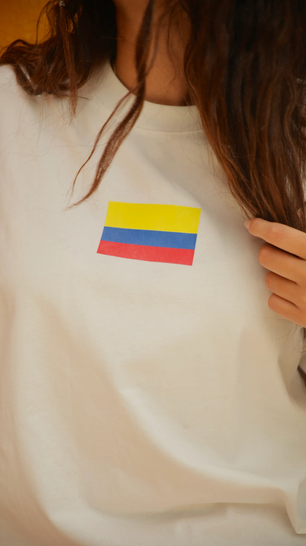 T-shirt Colombia Blanca