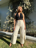 Pantalon Culotte Beige