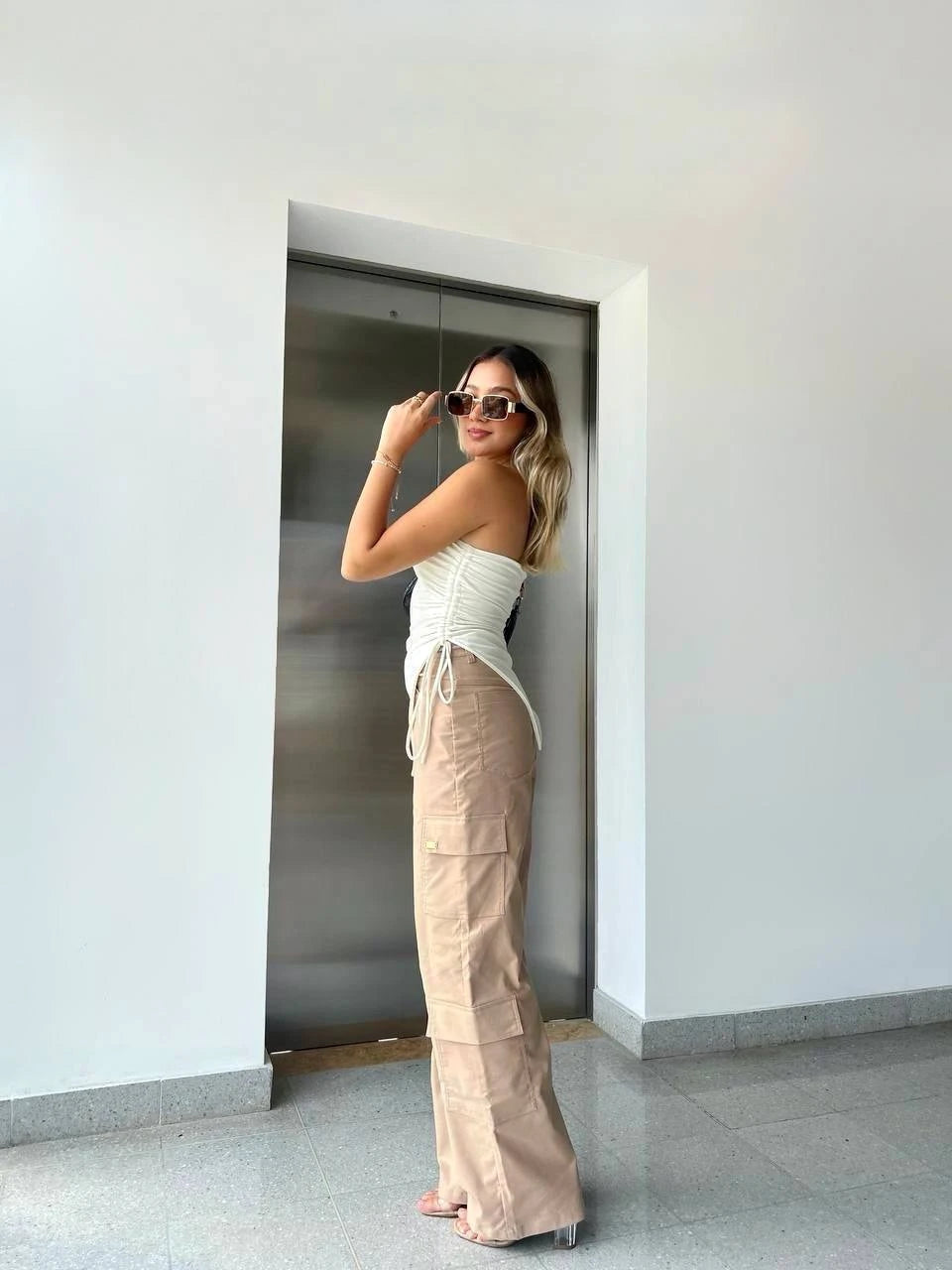 Pantalon Cargo Kaqui