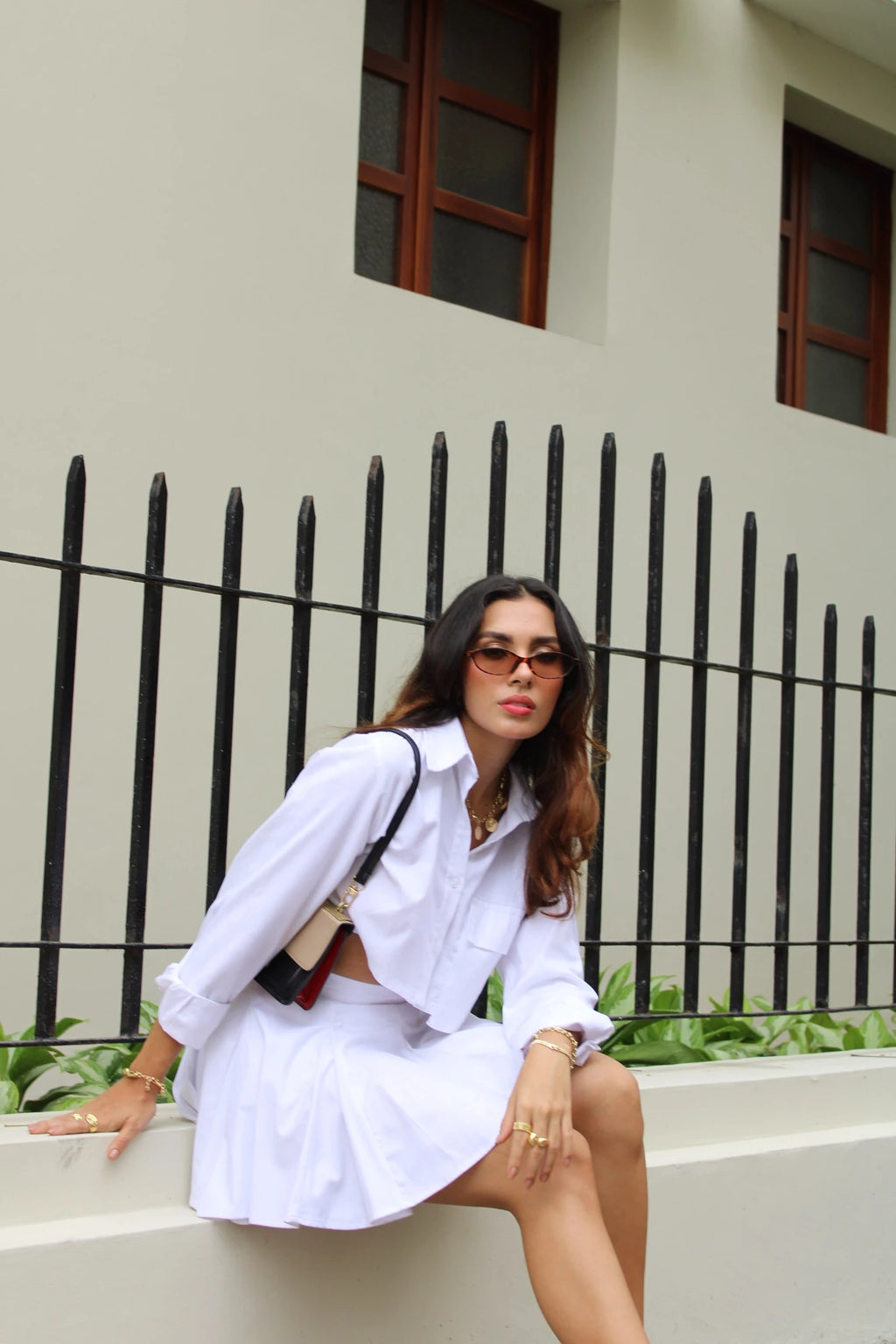 Camisa Crop Blanca