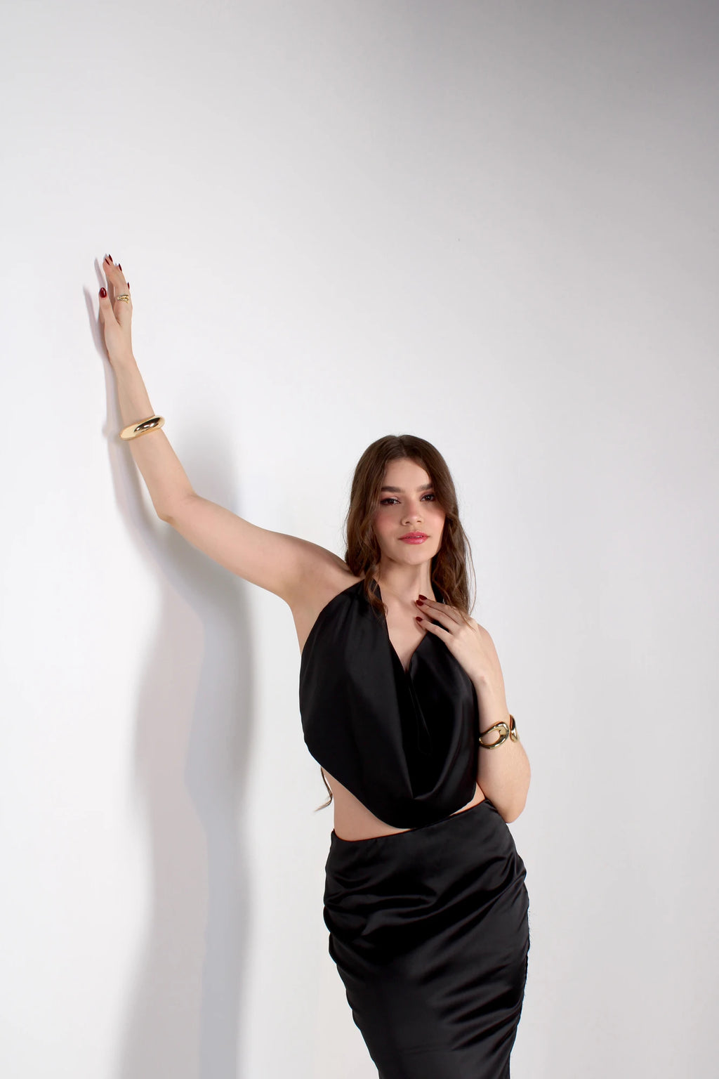 Blusa Square Seda Negra