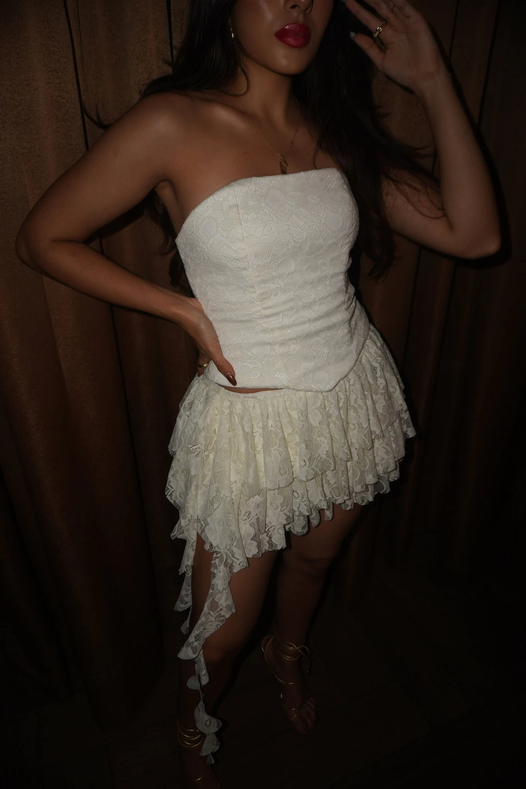 Corset Encaje Marfil
