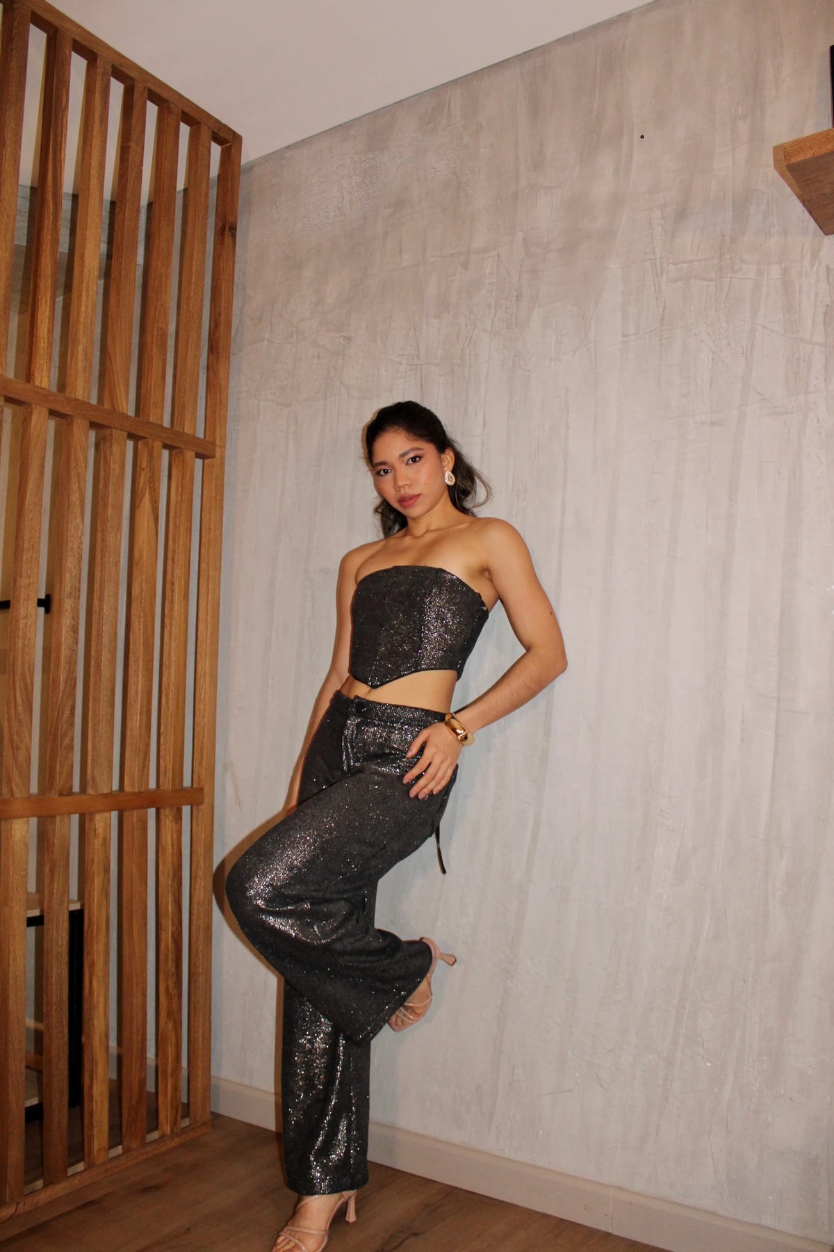 Corset Shine Gris
