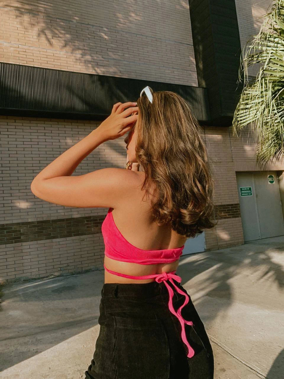 Crop Top Cruzado Rib