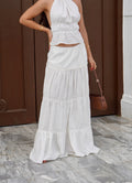 Falda Cloud Lino Blanca