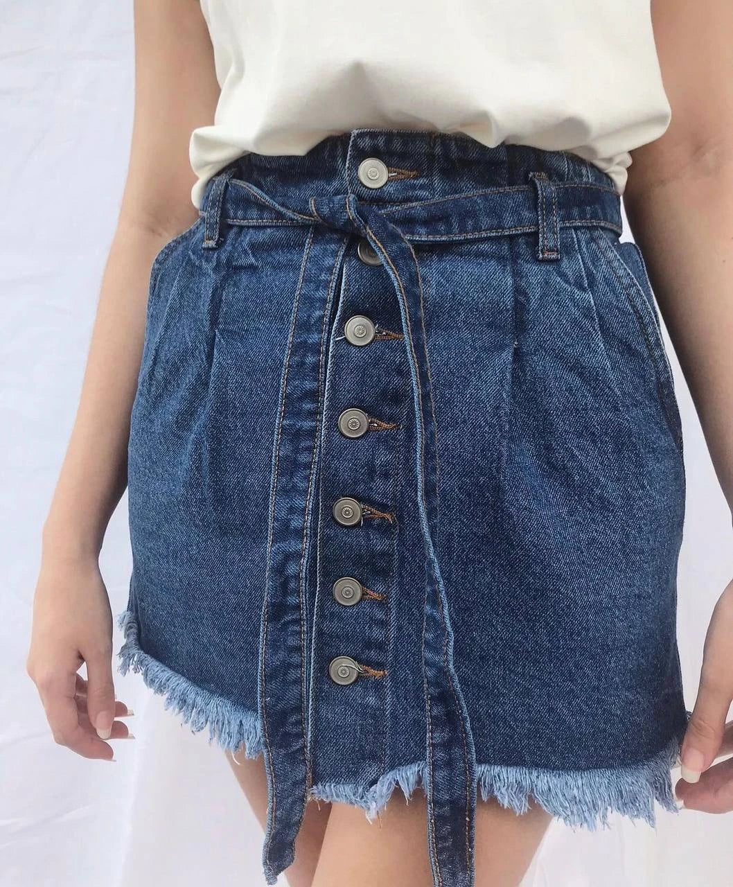 Falda Denim Lazo